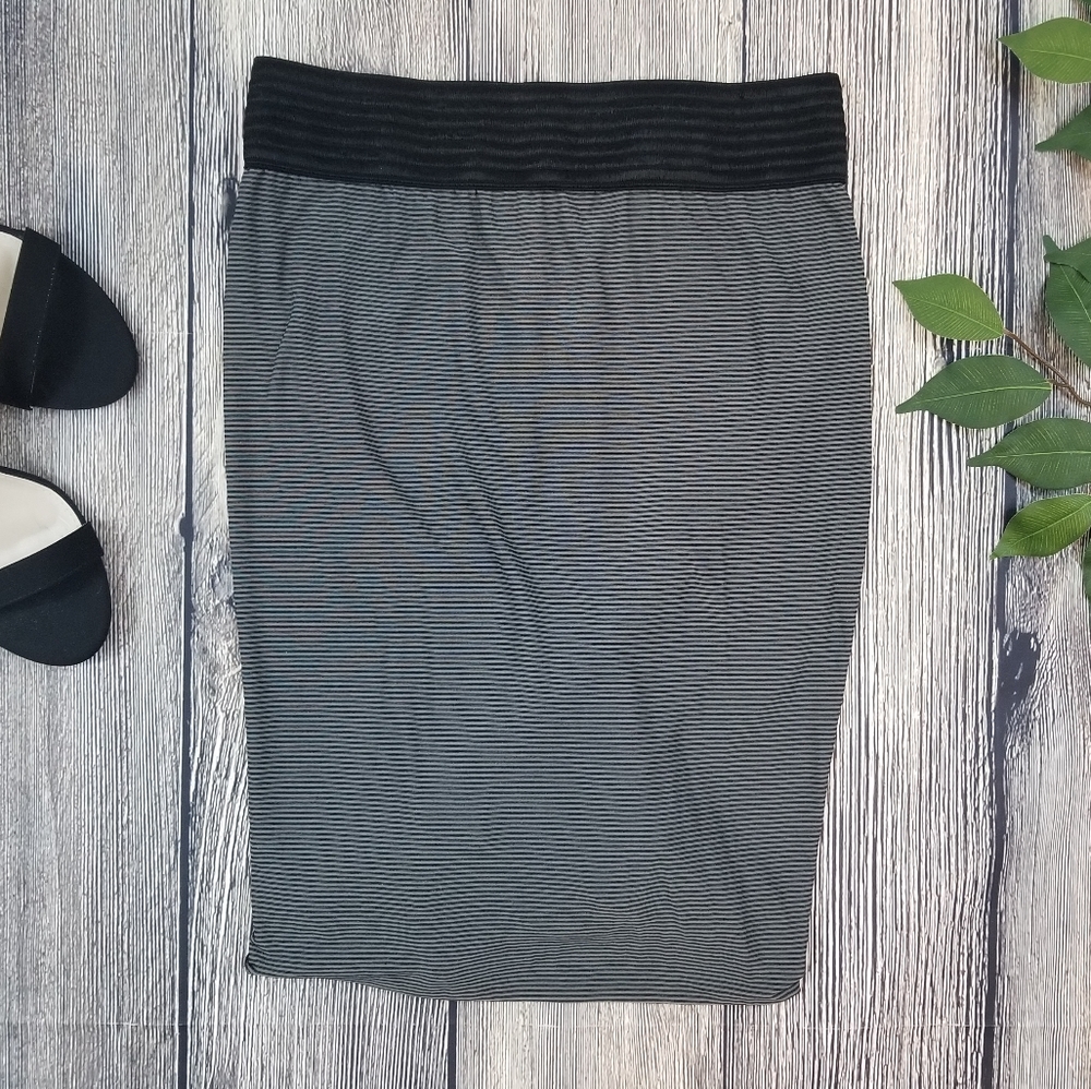 T by Alexander Wang Striped Mini Bubble Skirt